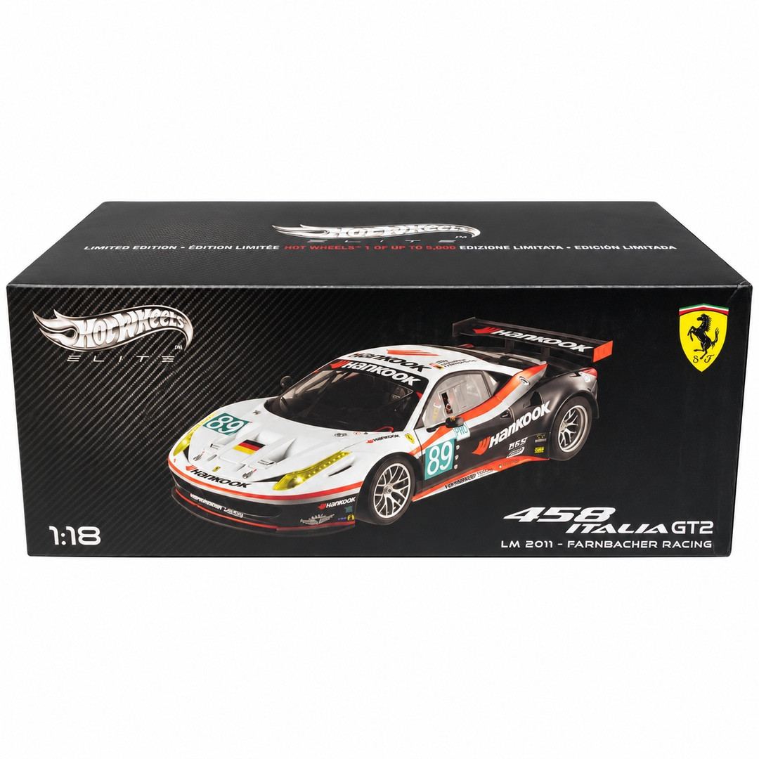 Ferrari 458 Italia GT2 #89 - Farnbacher Racing Le Mans 2011 (White / Black) - X5473