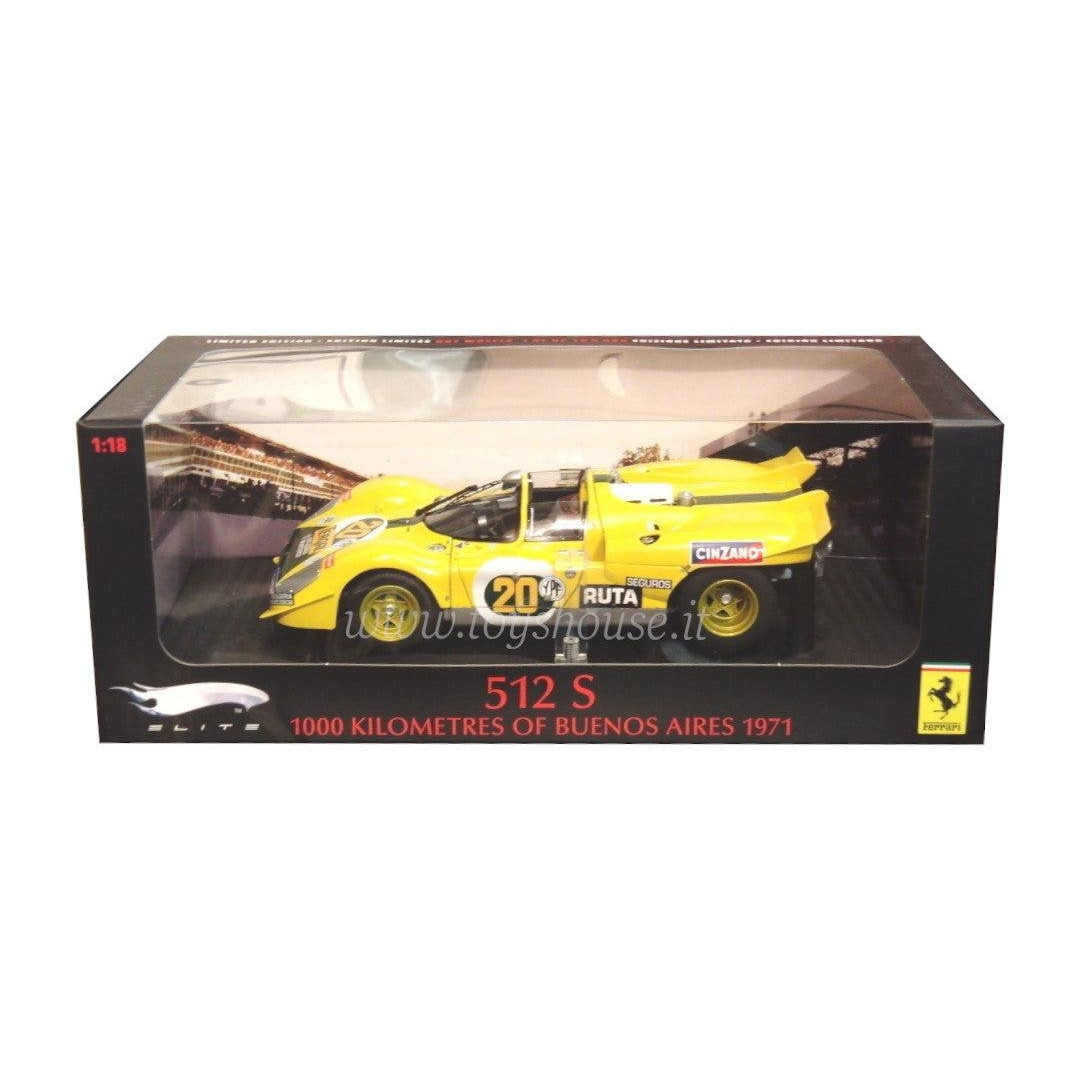 Ferrari 512 S 1971 (1000 Km of Buenos Aires) (Yellow) - T6929