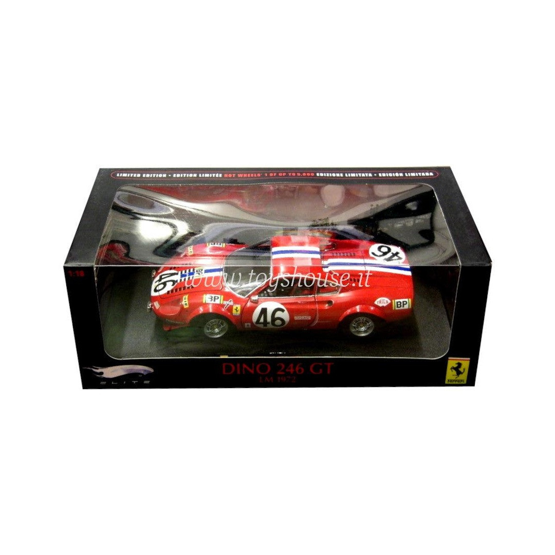 Ferrari Dino 246 GT #46 - Le Mans 1972 (Red) - T6258