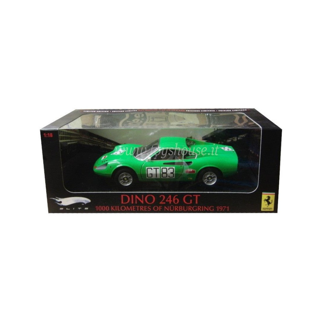 Ferrari Dino 246 GT #GT83 - 1000 Km Nurburgring 1971 (Green) - T6260
