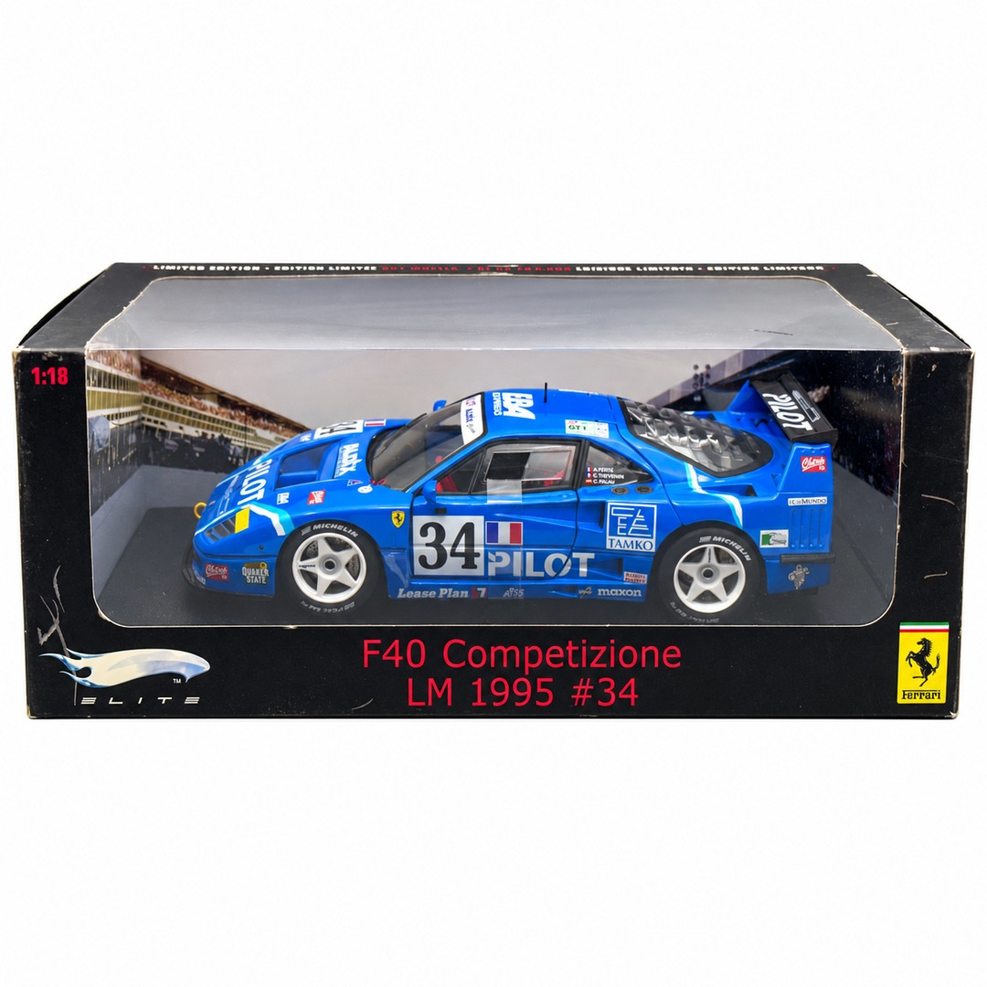 Ferrari F40 Competizione #34 - Pilot Le Mans 1995 (Blue) - N2071