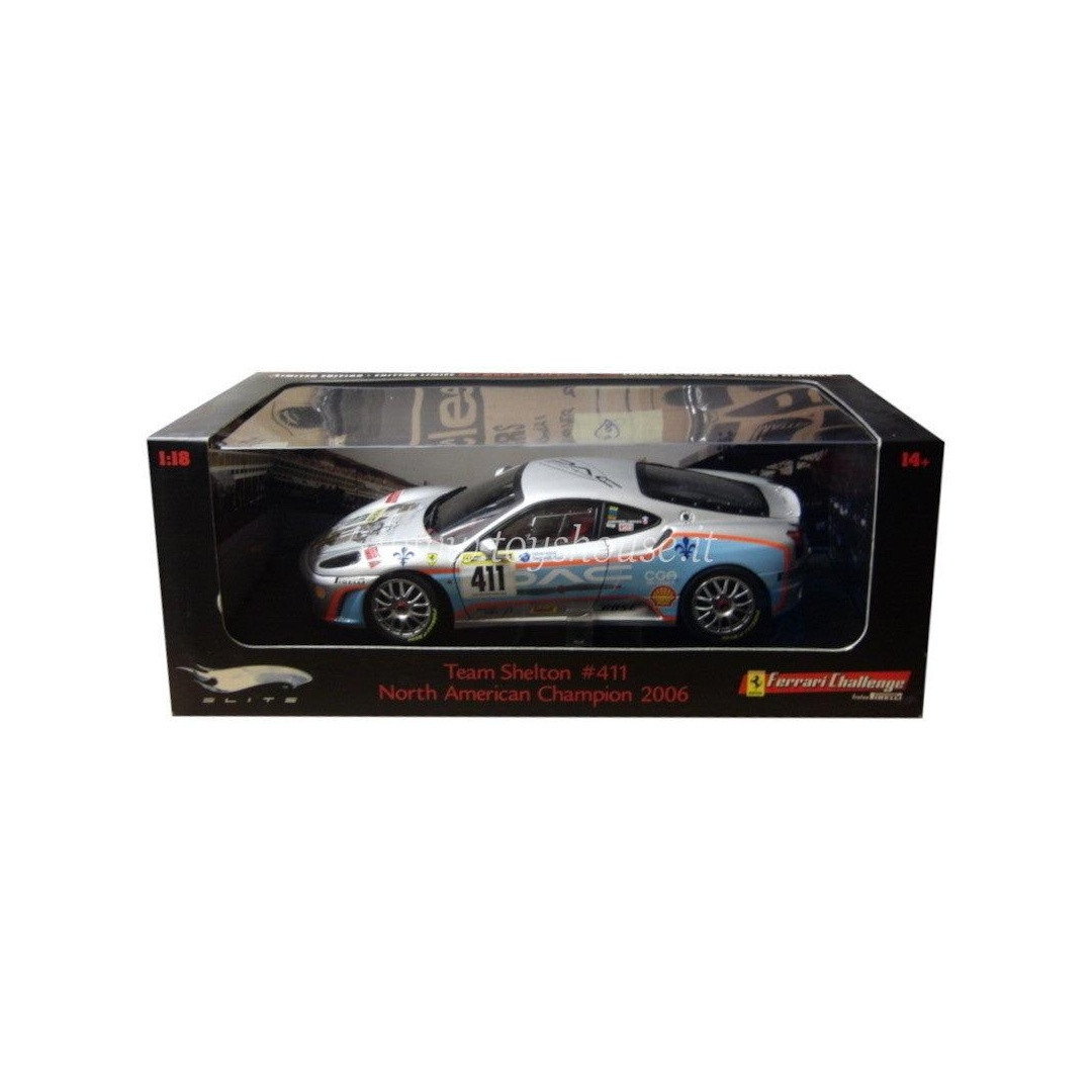Ferrari F430 Challenge Team Shelton 2006 (North American Champion) (Silver / White) - L7115