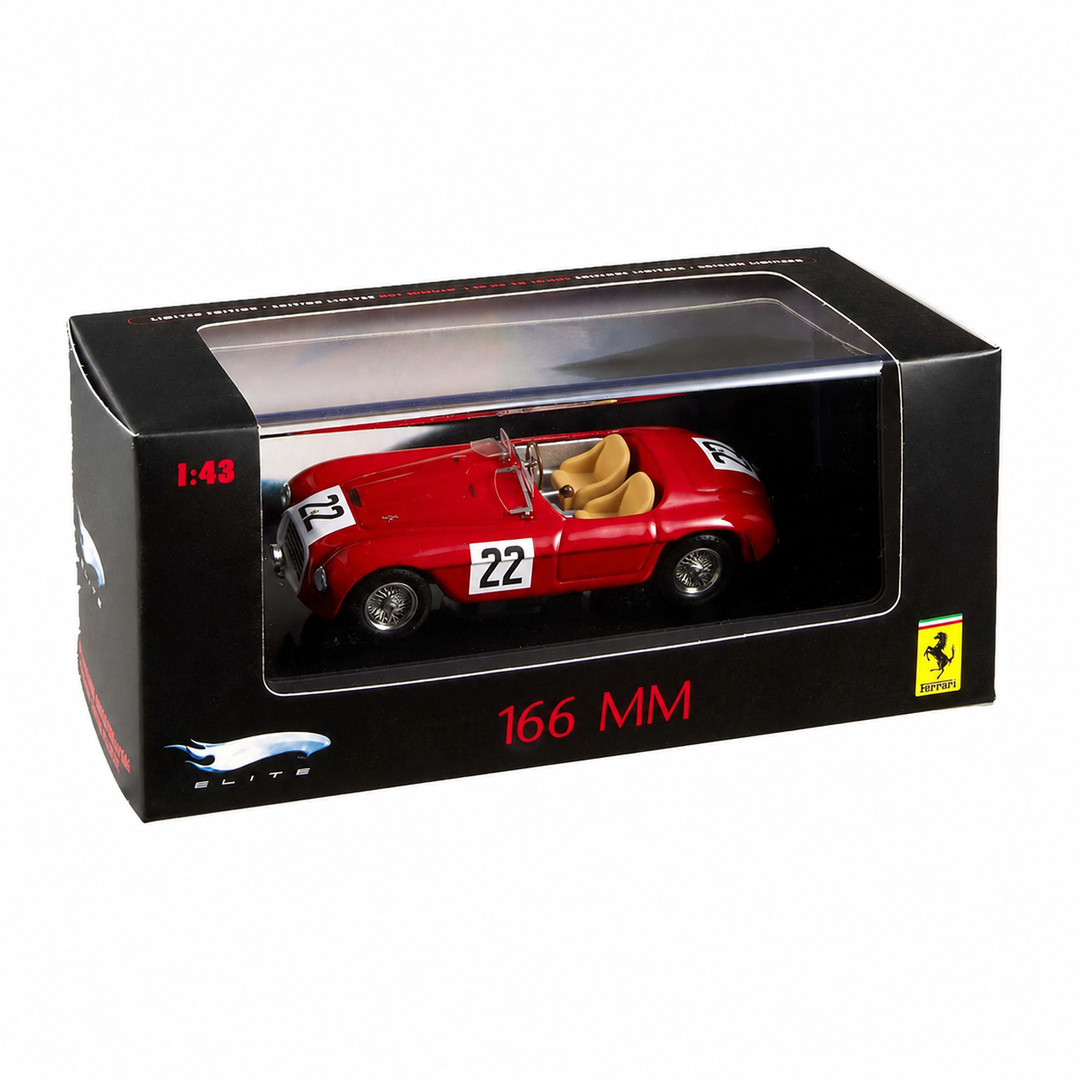 Hot Wheels 1:43 Ferrari Racing & Track Cars Ferrari 166 MM Le Mans #22 ...