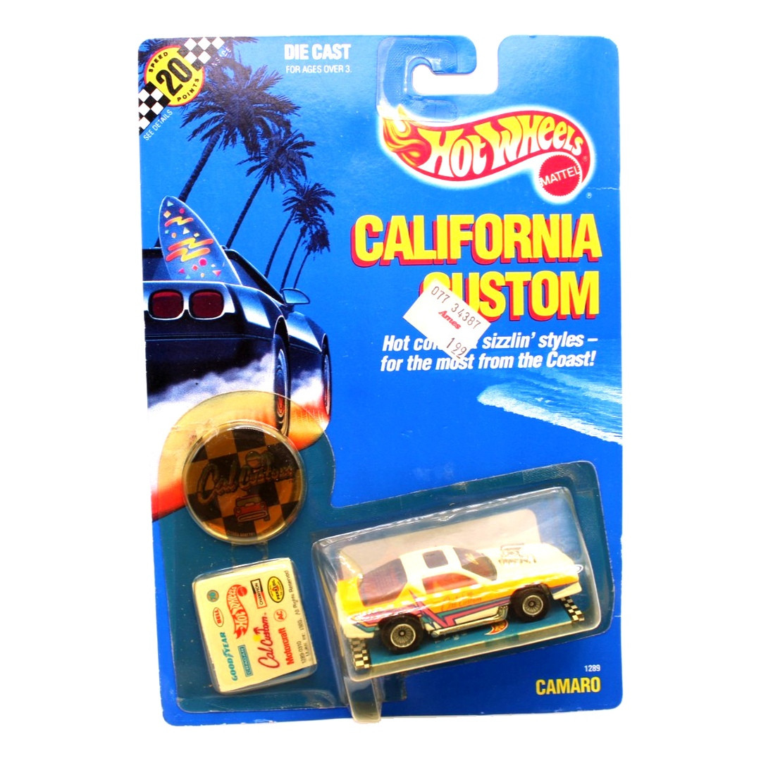 Hot Wheels Blown Camaro Z-28 (White, Real Riders, Orange Interior)