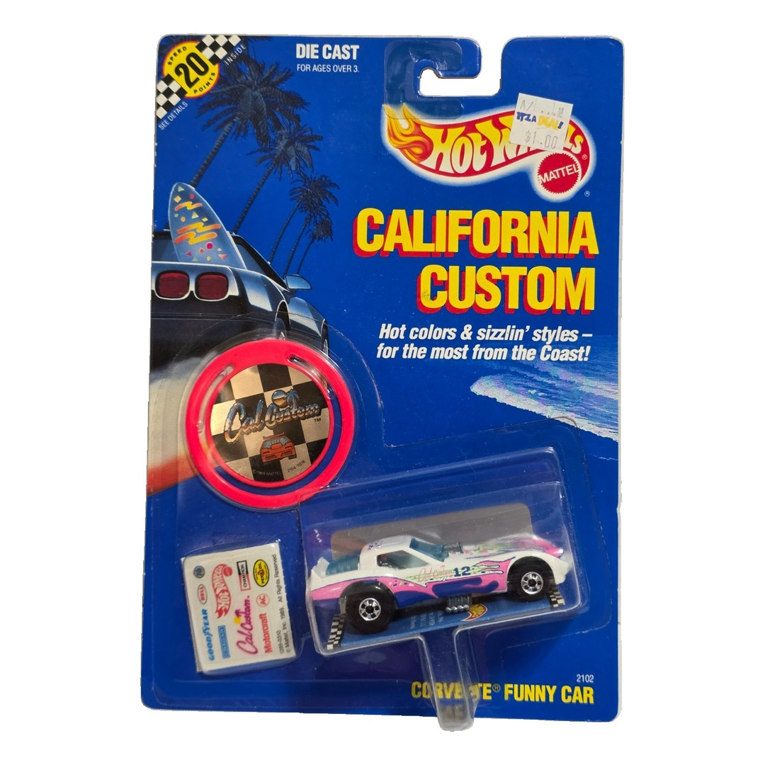 Corvette Funny Car (White, Dark Blue Tampo)