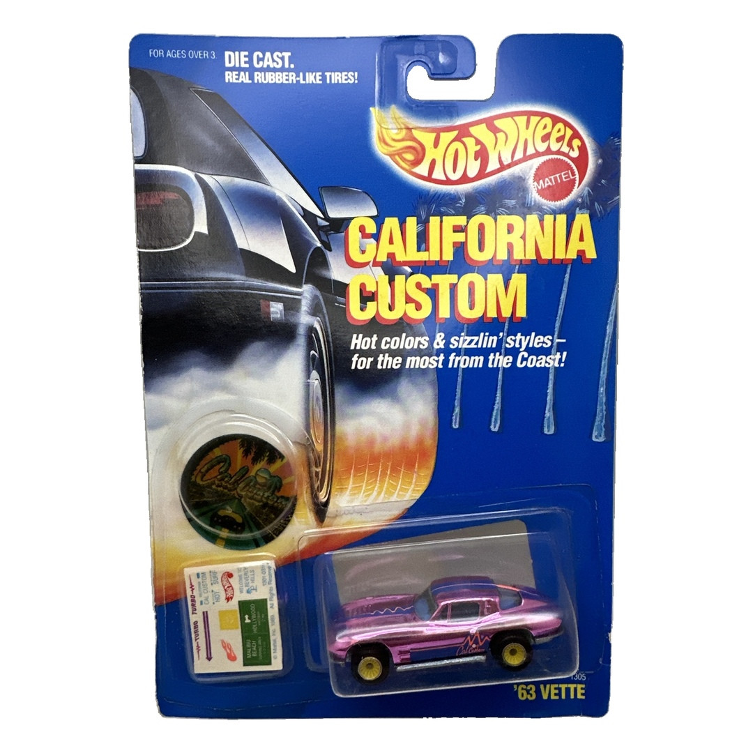 Split Window '63 (Chrome Purple, Yellow Real Riders) in original California Custom packaging
