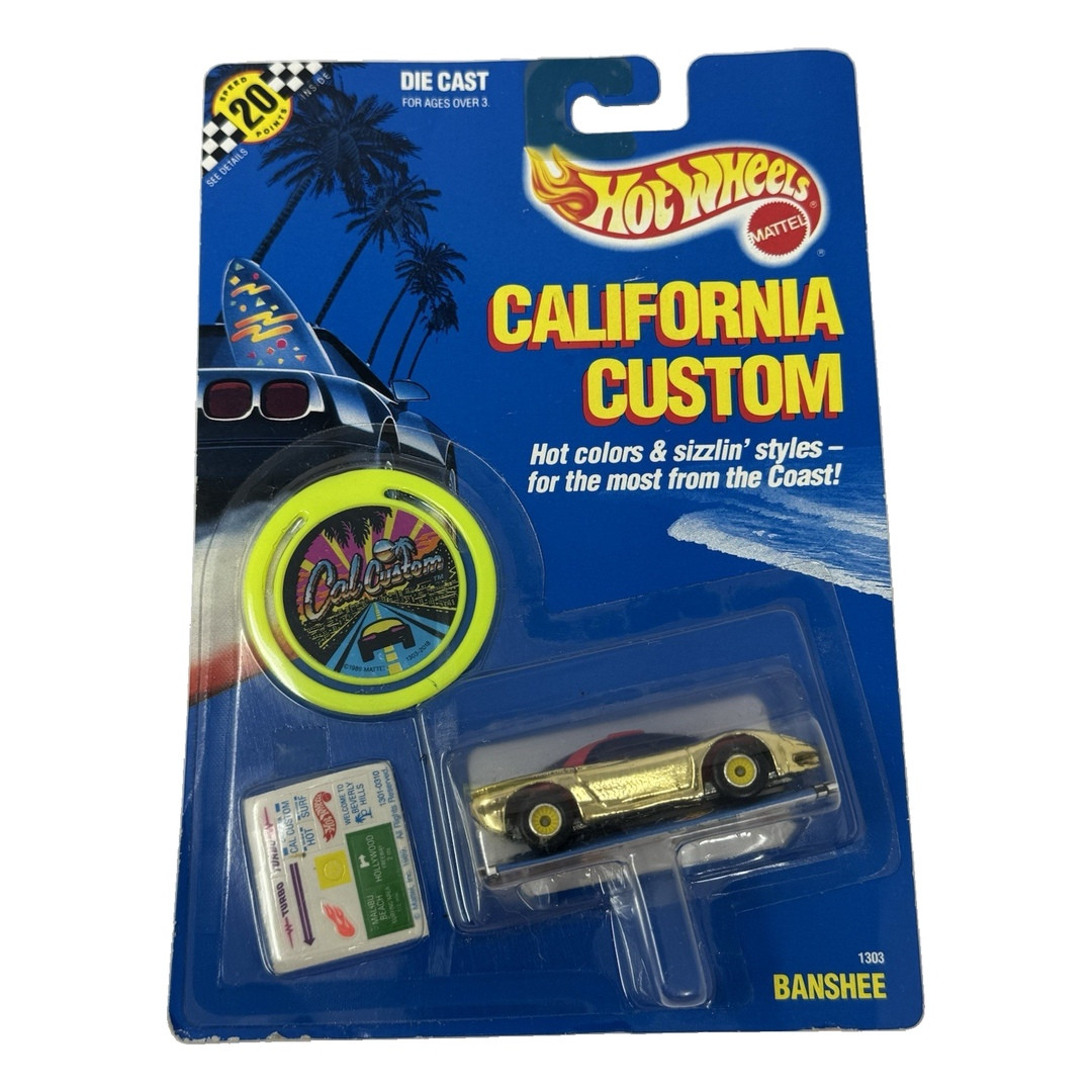 Pontiac Banshee (Gold Chrome, Pink Roof, Black Hood, Yellow Real Riders)