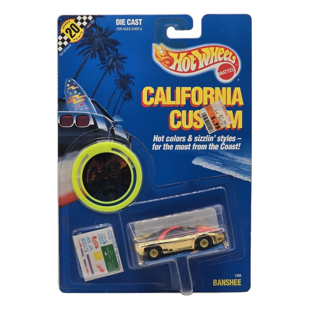 Pontiac Banshee (Gold Chrome, Red Roof and Hood, Yellow Real Riders)