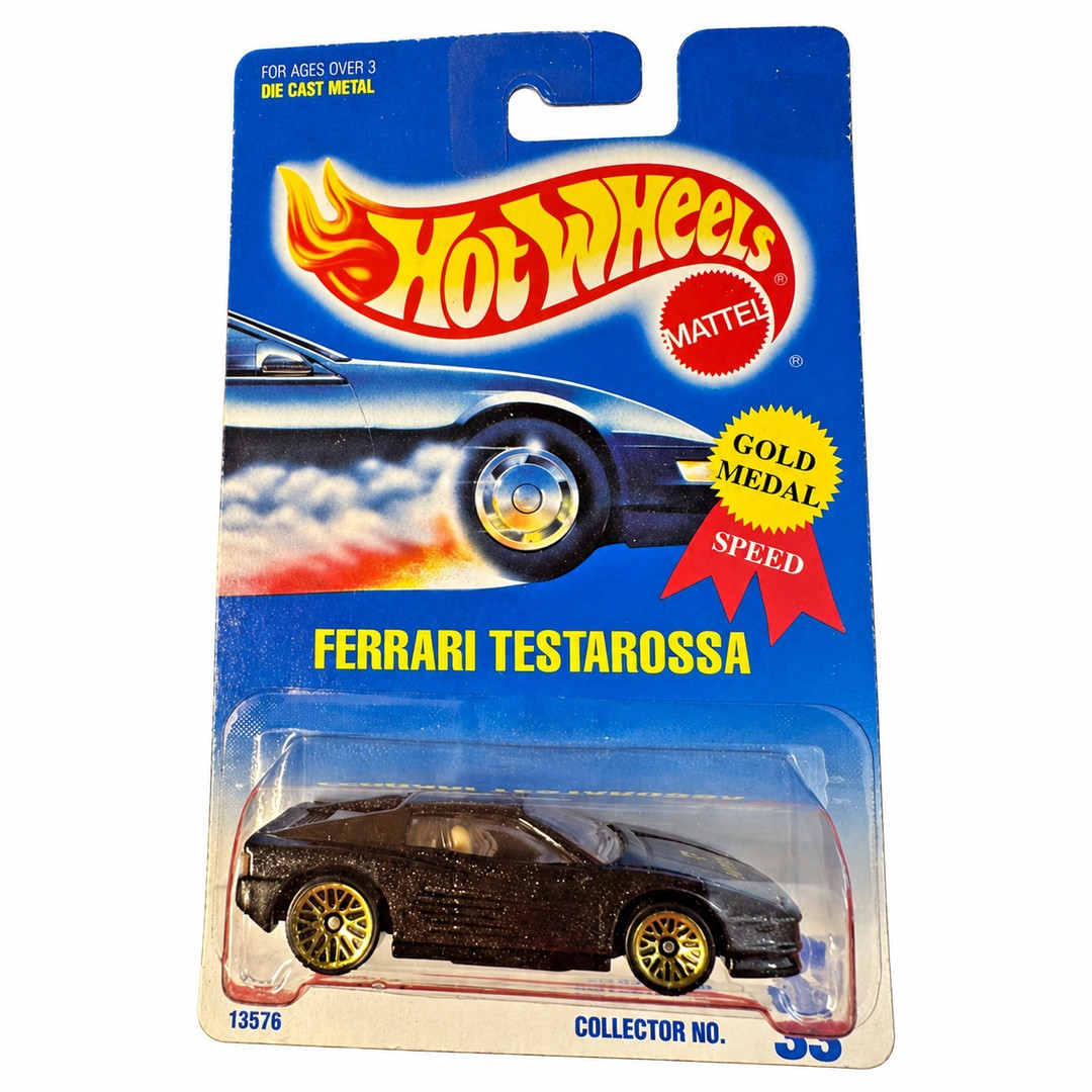 Ferrari Testarossa (Black - Gold Lace Wheels)