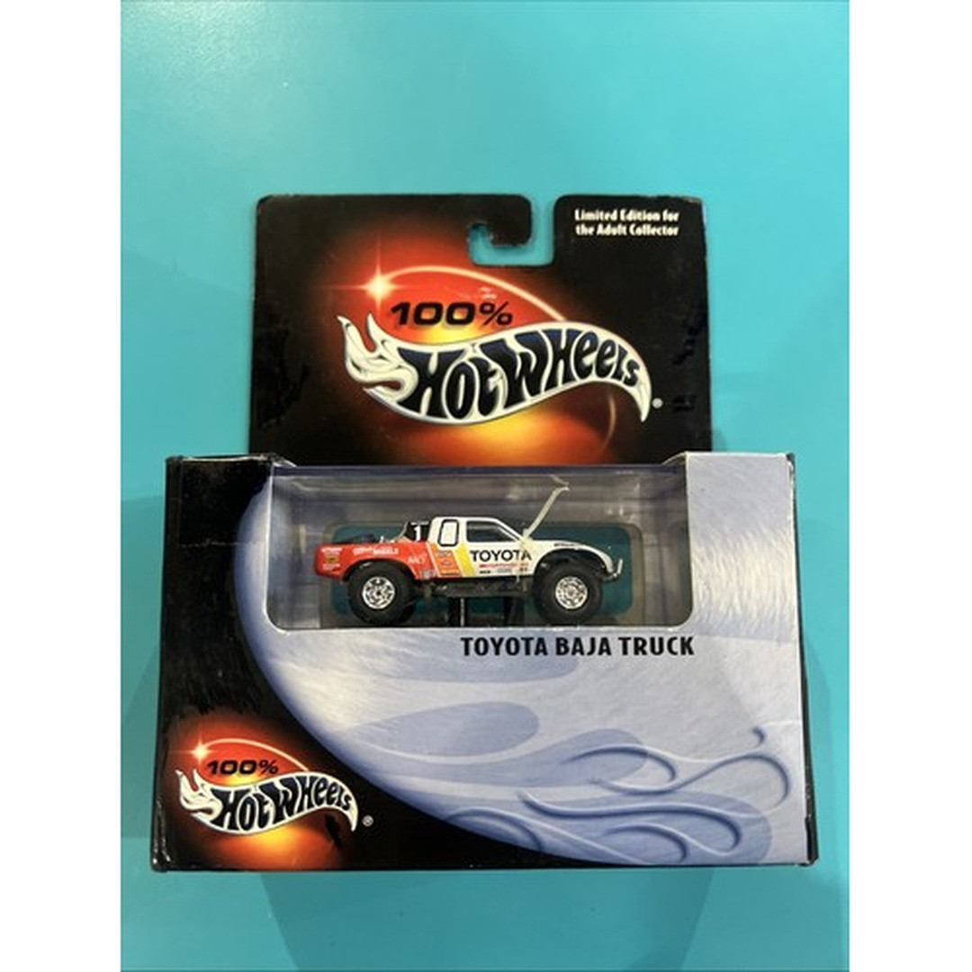 Hot Wheels 2001 100% Hot Wheels Toyota Baja Truck (White & Red