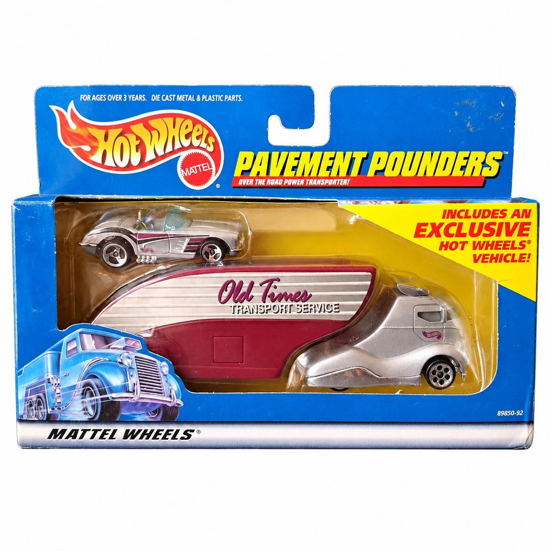 Transporter & '58 Corvette (Metalflake Silver)