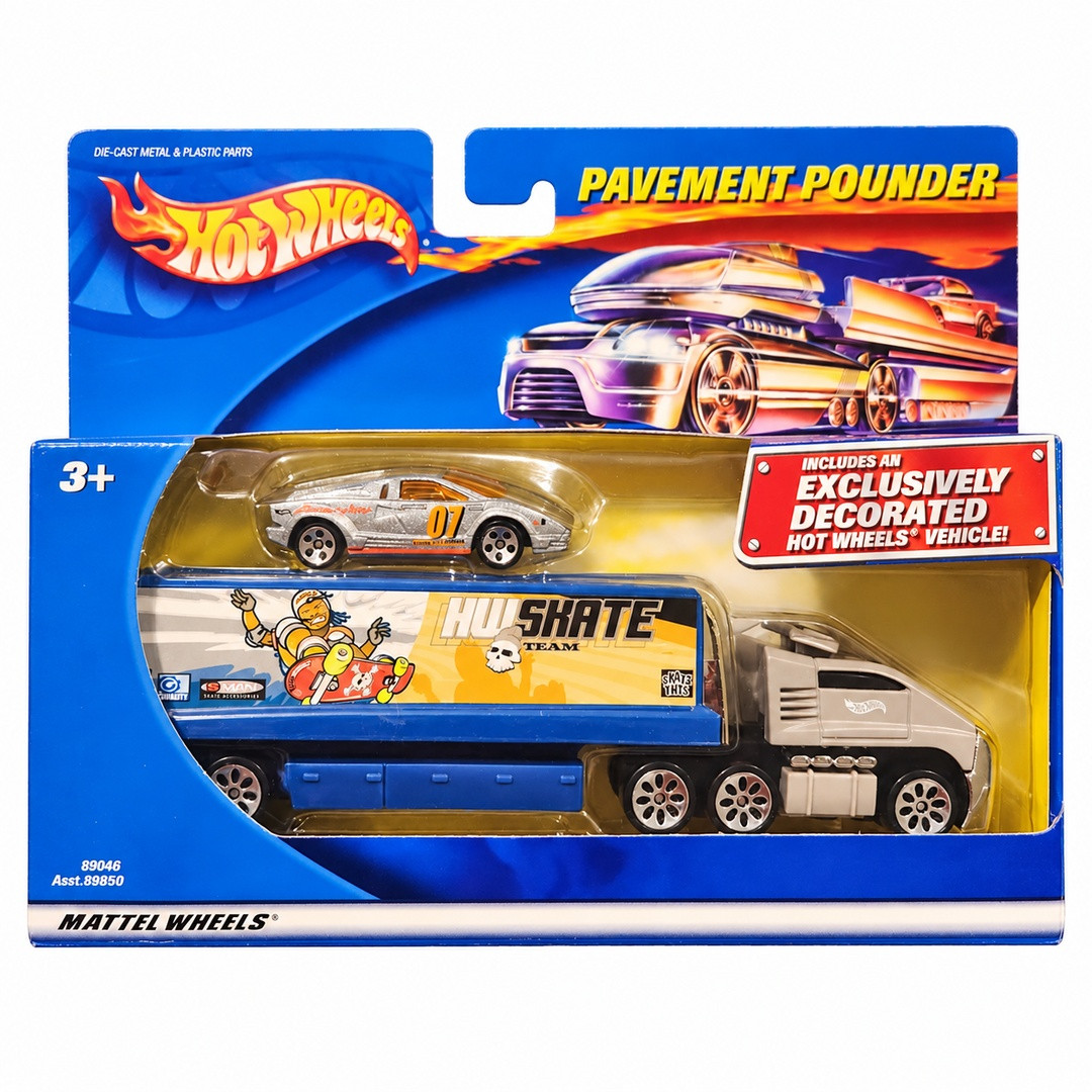 Transporter & Lamborghini Countach (Metalflake Silver)