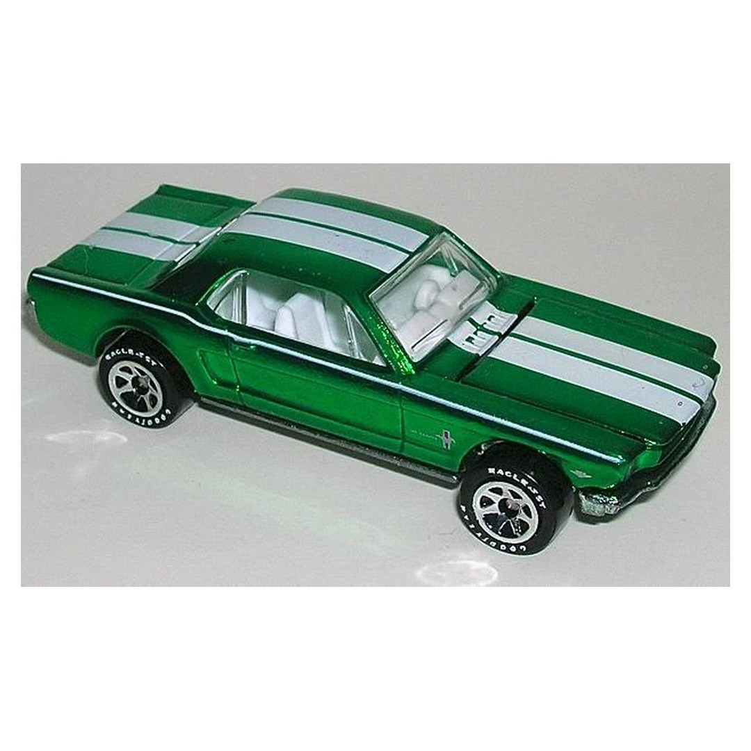 1965 Mustang (Green, clear / white interior, logo left / right)