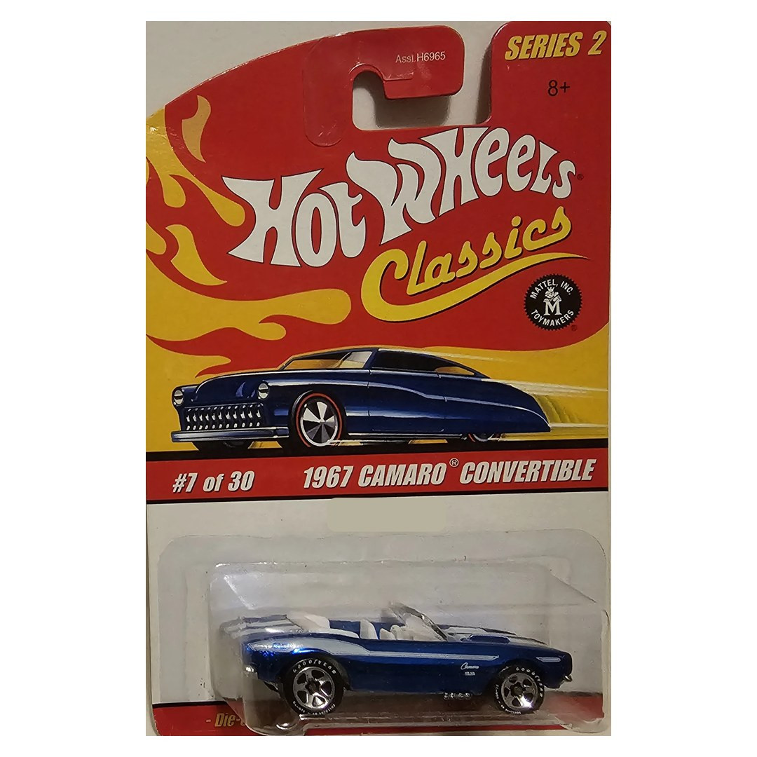 1967 Camaro Convertible (Blue, black / white interior)