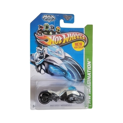 Hot Wheels Max Steel Motorcycle (White)