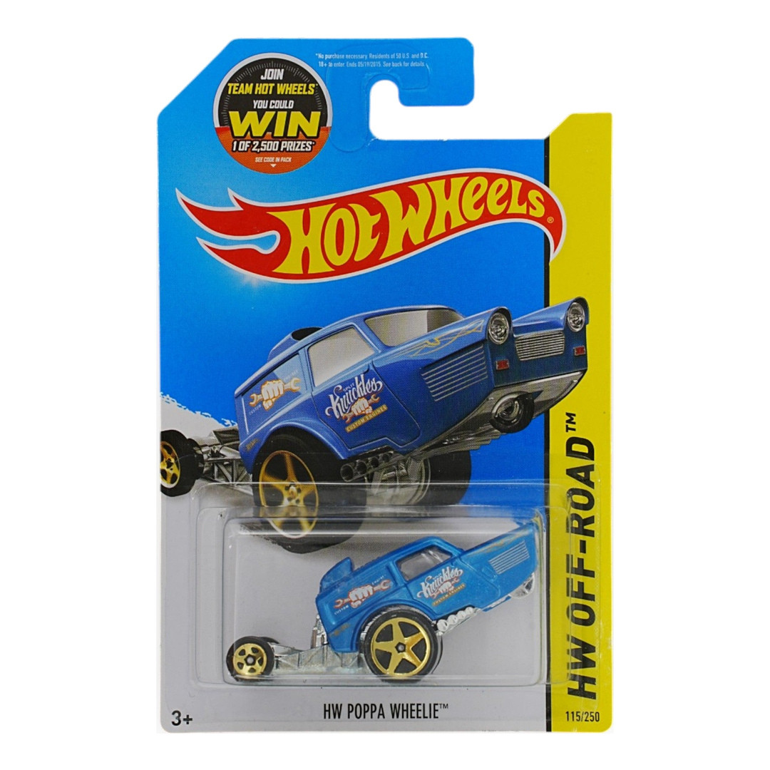 HW Poppa Wheelie (Metalflake Blue)
