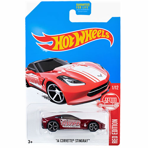 Hot Wheels 14 Corvette Stingray Red Edition