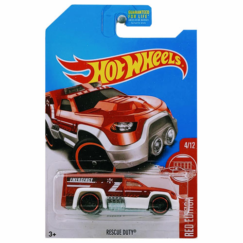 Hot Wheels Rescue Duty Red Edition