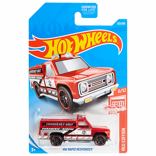 Hot Wheels HW Rapid Responder Red Edition