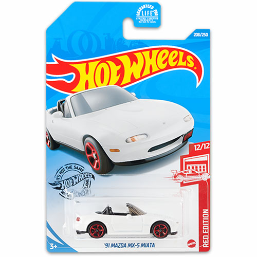 Hot Wheels 91 Mazda MX-5 Miata Red Edition