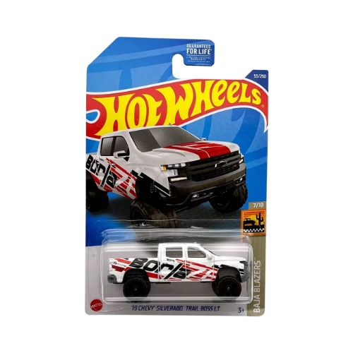 Hot Wheels '19 Chevy Silverado Trail Boss LT (White)