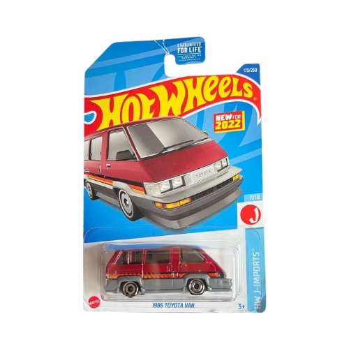 Hot Wheels 1986 Toyota Van (Dark Red)