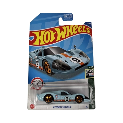 Hot Wheels '67 Ford GT40 Mk.IV (Light Blue)