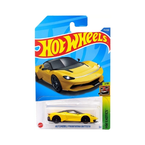 Hot Wheels Automobili Pininfarina Battista (Metalflake Giallo Arneis)