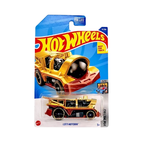 Hot Wheels Loco Motorin' (Gold Chrome)