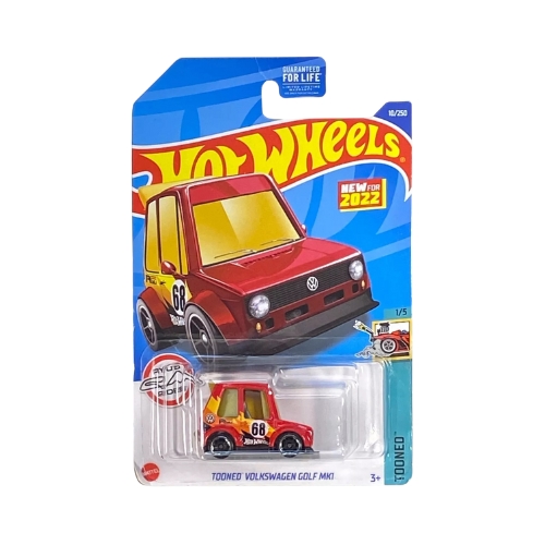 Hot Wheels Tooned Volkswagen Golf Mk1 (Red)