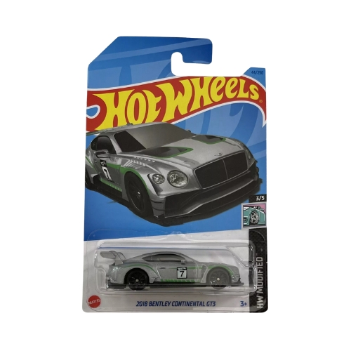 Hot Wheels 2018 Bentley Continental GT3 (Silver)