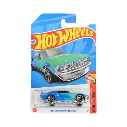 Hot Wheels '69 Ford Mustang Boss 302 (Blue & Green)