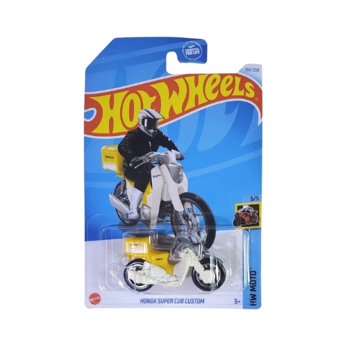 Hot Wheels Honda Super Cub Custom (Yellow)