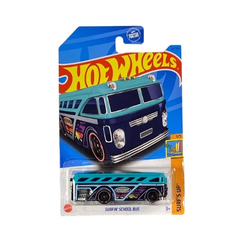 Hot Wheels Surfin' School Bus (Blue)