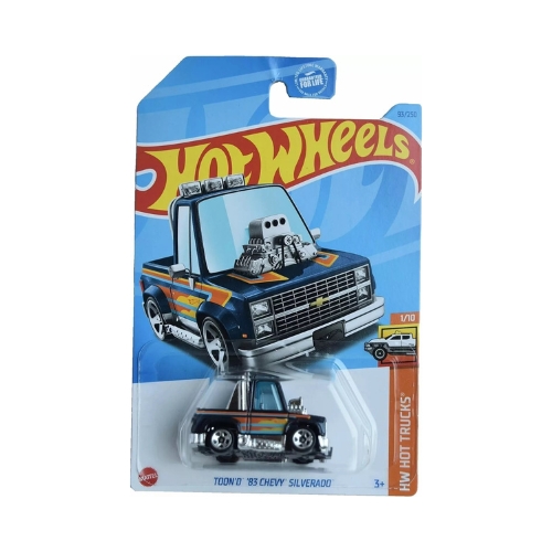 Hot Wheels Toon'd '83 Chevy Silverado (Blue)