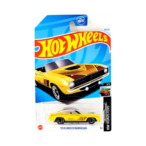 Hot Wheels '70 Plymouth Barracuda (Yellow)