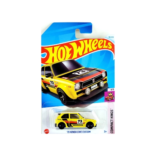 Hot Wheels '73 Honda Civic Custom (Yellow)