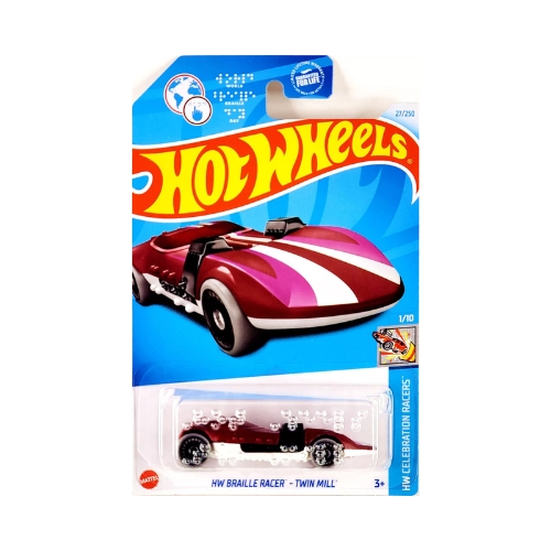 HW Braille Racer - Twin Mill (Crimson)