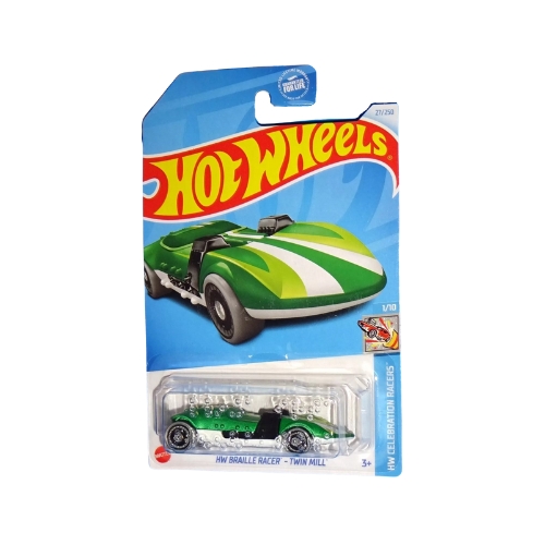 HW Braille Racer - Twin Mill (Green)