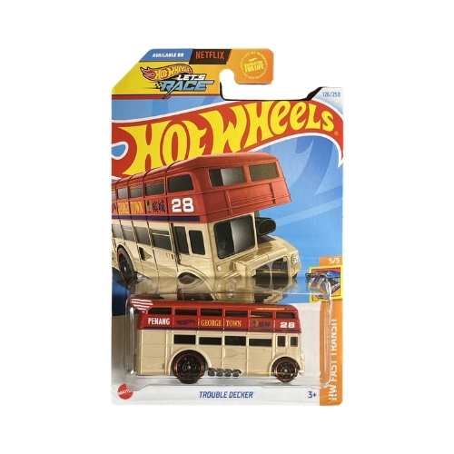 Hot Wheels Trouble Decker (Tan & Red)