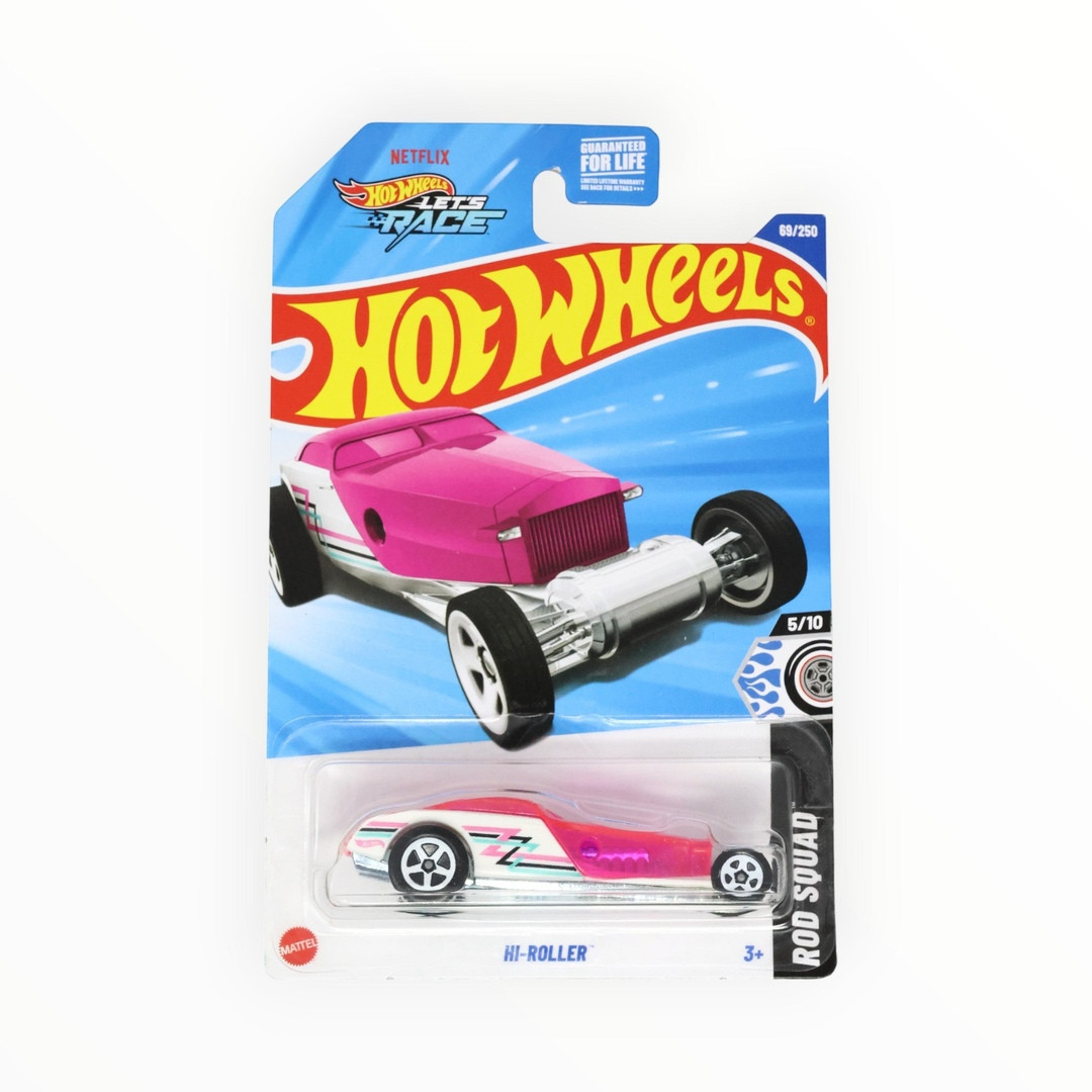 Hi-Roller (Transparent Pink & White)