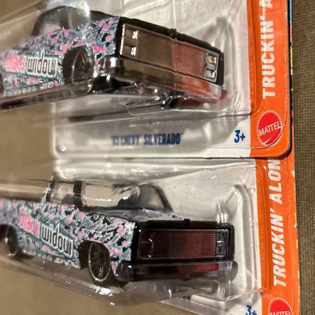 '83 Chevy Silverado (Black Widow) - Black Grill Variant – Hot Wheels Price Guide