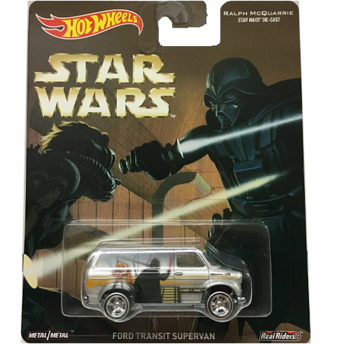 Darth Vader vs Luke Skywalker Lightsaber Battle Scene Ford Transit Supervan