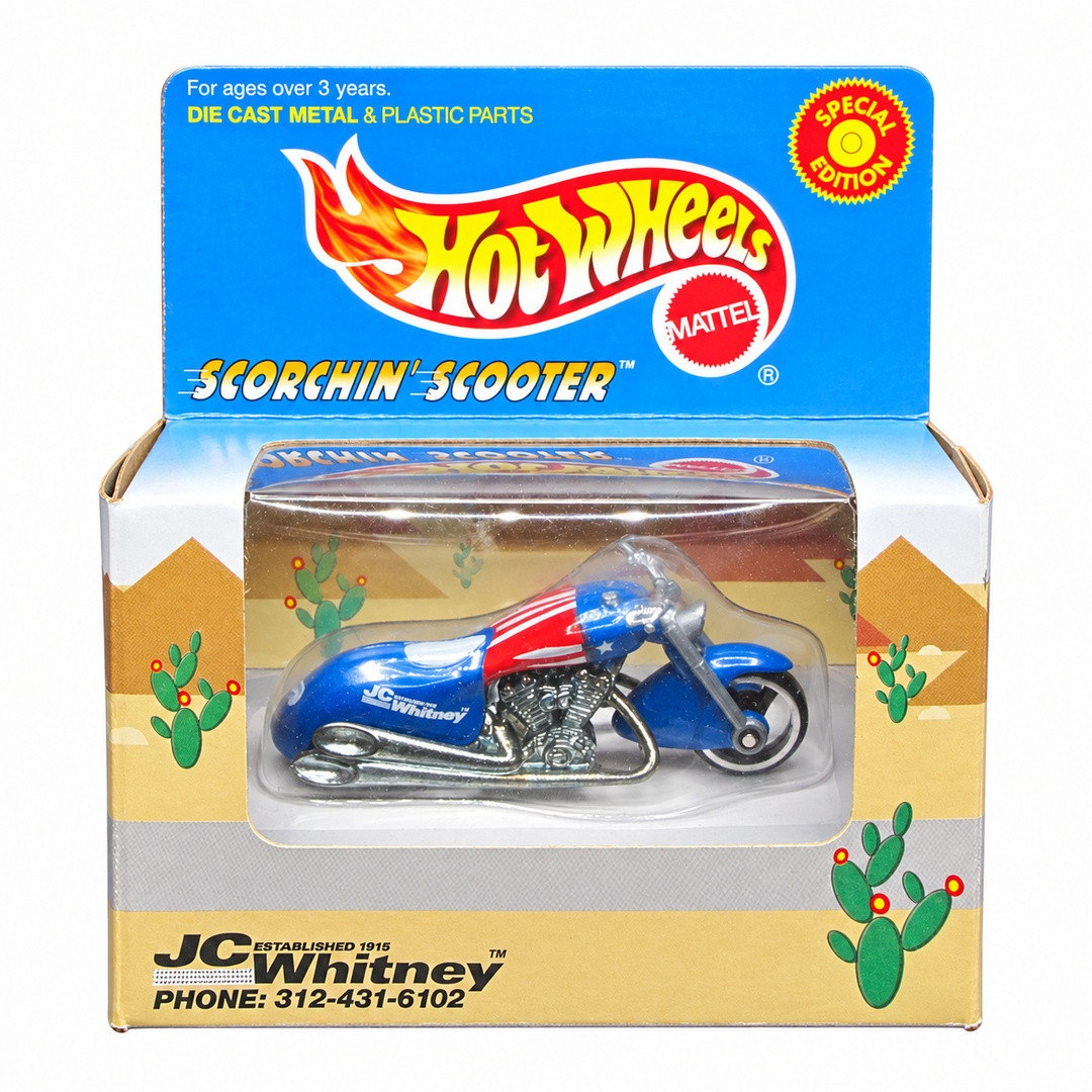 Scorchin’ Scooter (Blue, White and Red) – Hot Wheels Price Guide