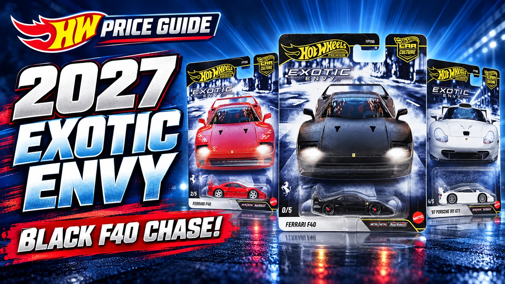 2027 Hot Wheels Exotic Envy: An Incredible Lineup and a Black Ferrari F40 Chase – Hot Wheels News