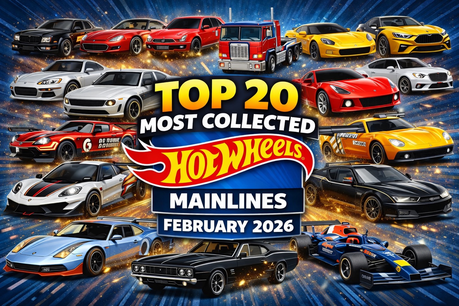 Top 20 Most Collected 2026 Hot Wheels Mainlines - February 2026 – Hot Wheels News