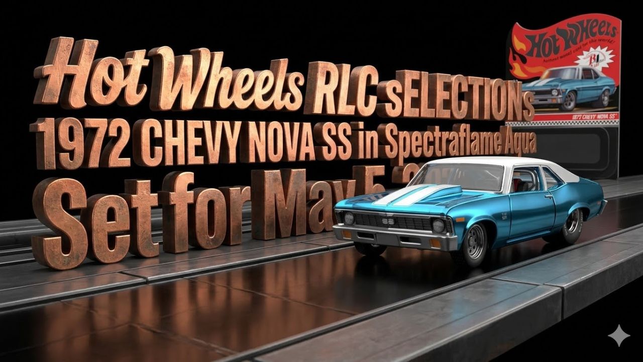 Hot Wheels RLC sELECTIONs 1972 Chevy Nova SS in Spectraflame Aqua Set for May 5, 2026 – Hot Wheels News