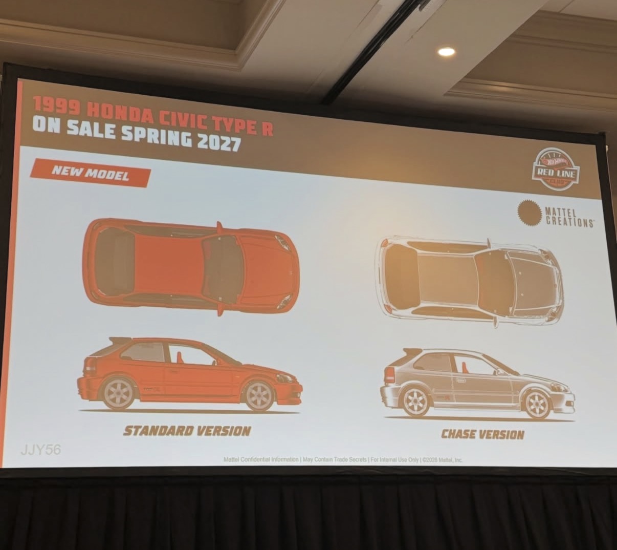 2027 RLC Honda Civic Type R preview showing red standard and chrome chase versions