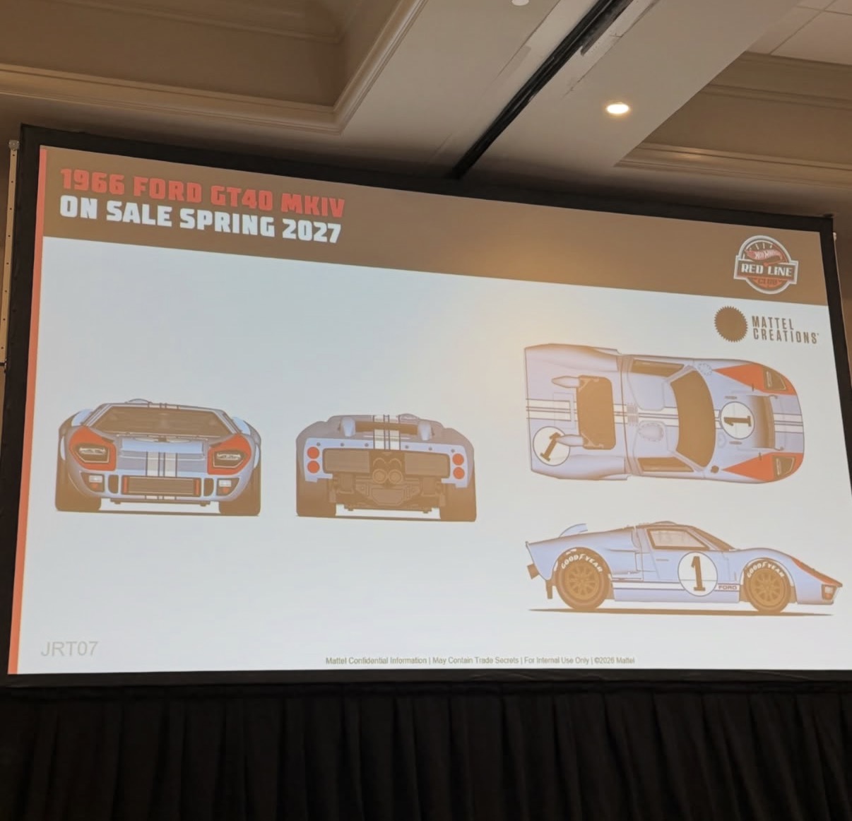 2027 RLC Ford GT40 preview with light blue number 1 racing livery