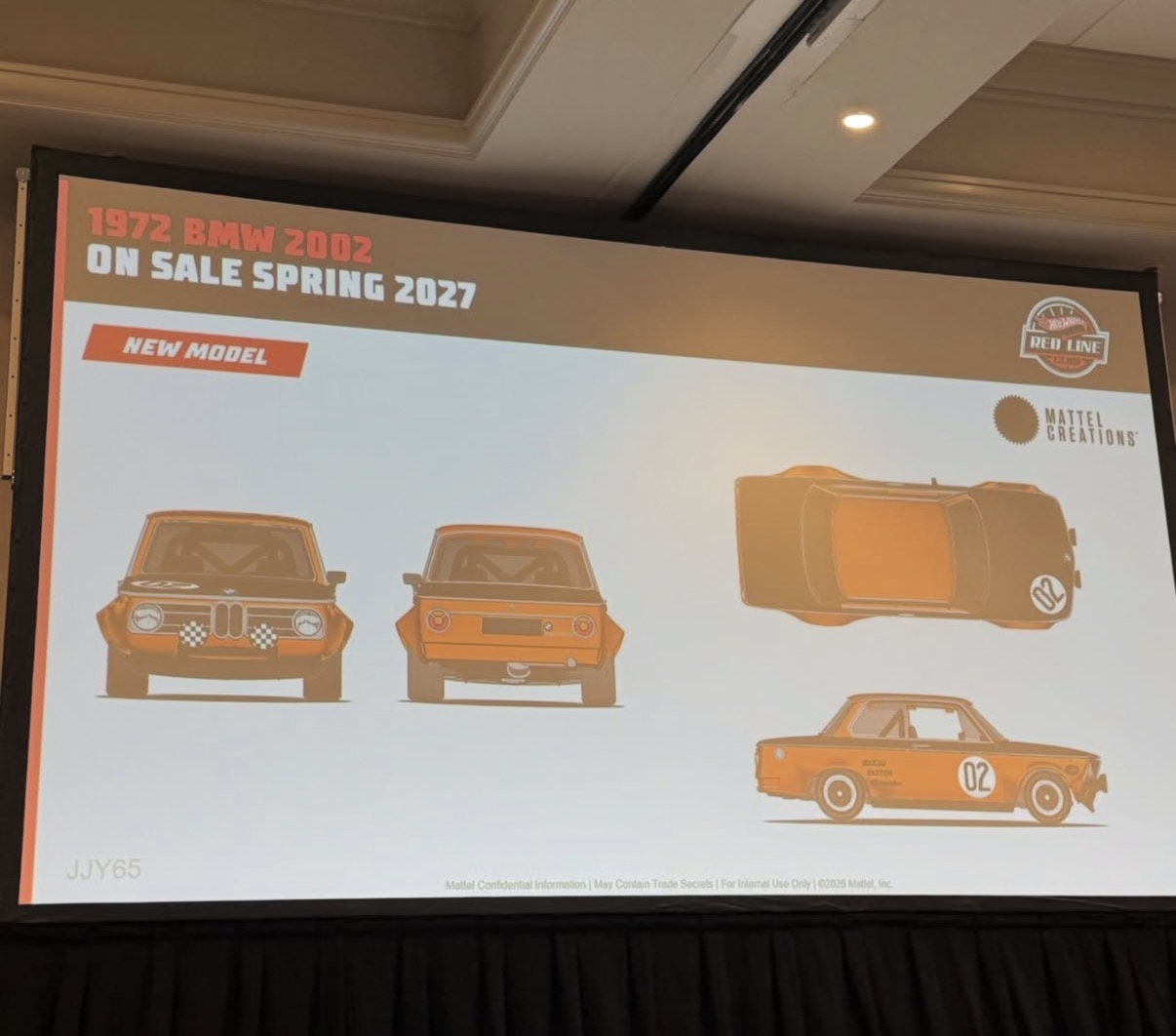 2027 RLC new-model preview of the orange 1972 BMW 2002